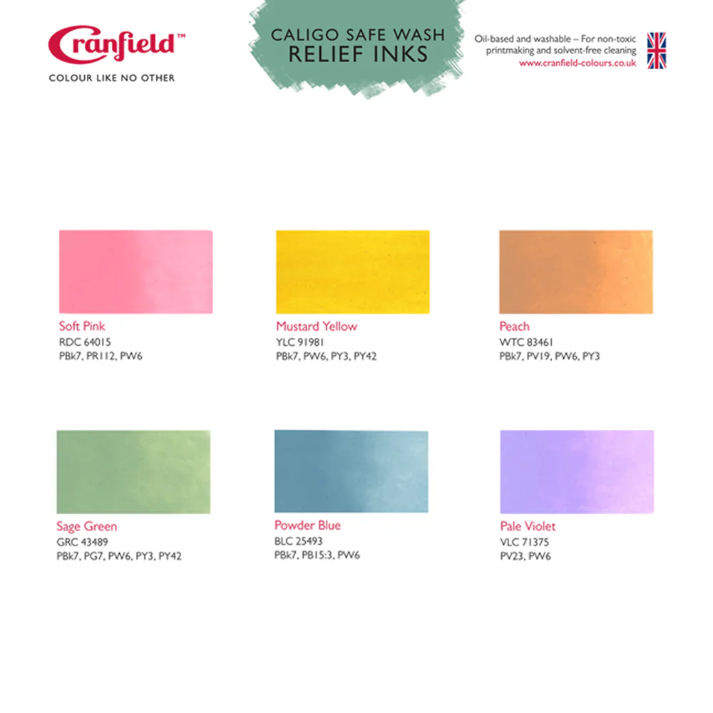 Caligo Soft Shades Safe Wash Relief Ink Set - Image 2