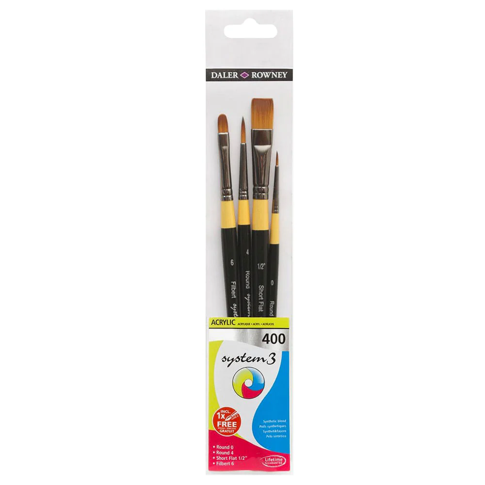 System 3 Acrylic Paint Brush Sets - Image 5