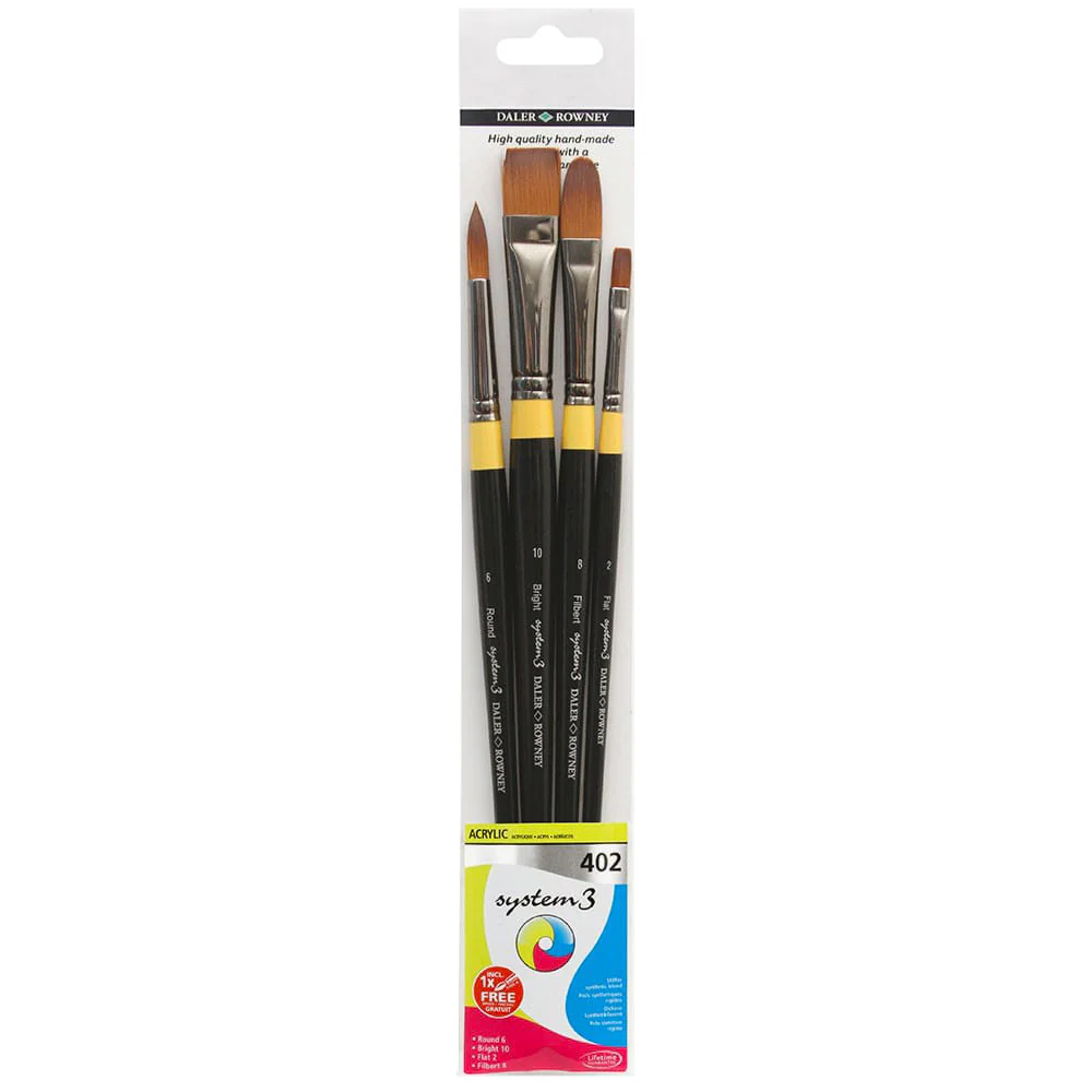 System 3 Acrylic Paint Brush Sets - Image 7