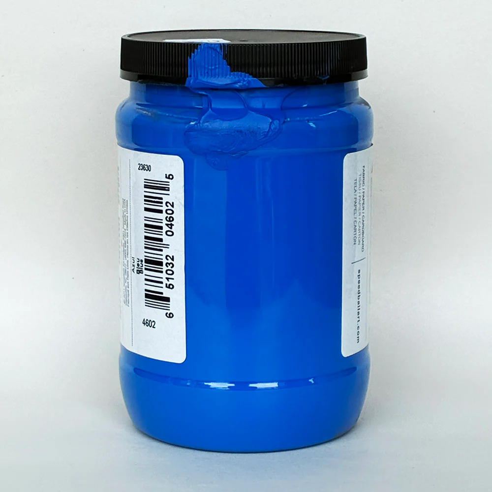 Imperfect Speedball Fabric Screen Printing Ink Blue 946ml - Image 2