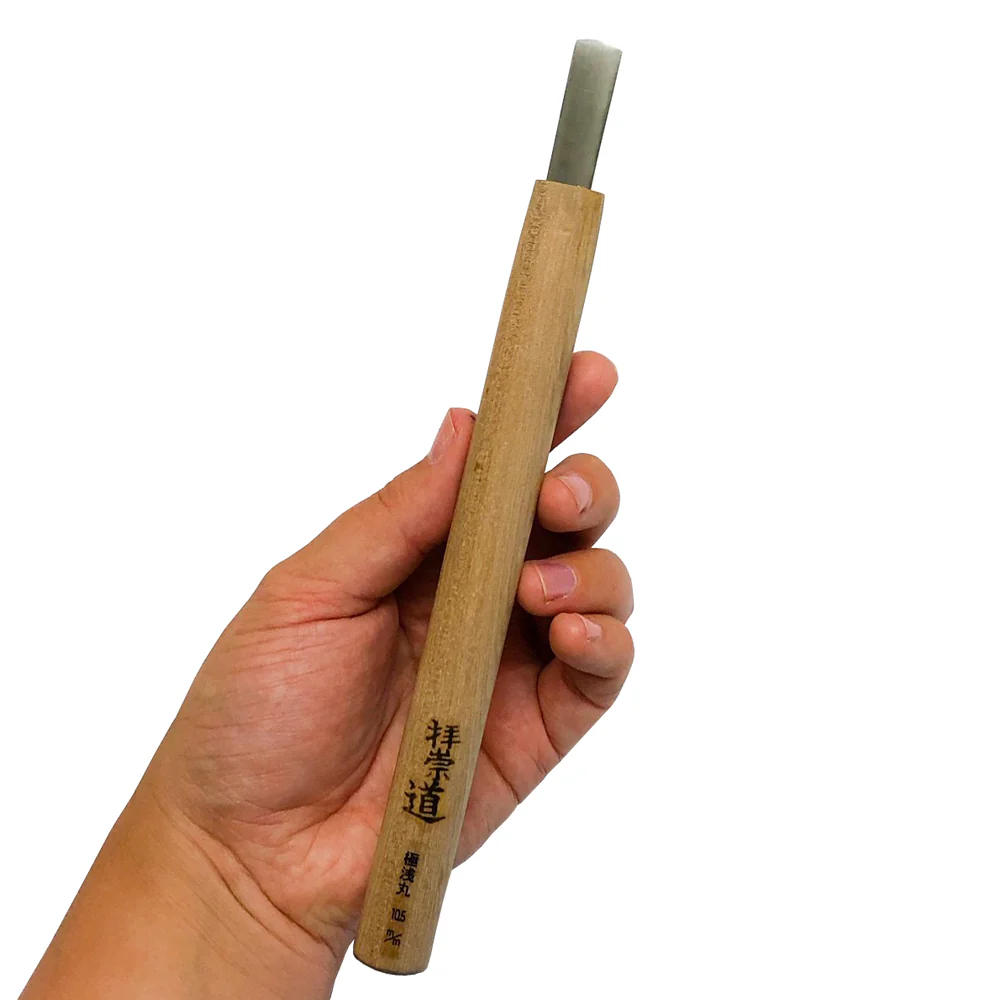 Large Japanese Woodcut Tool - Flat Chisel - Image 4