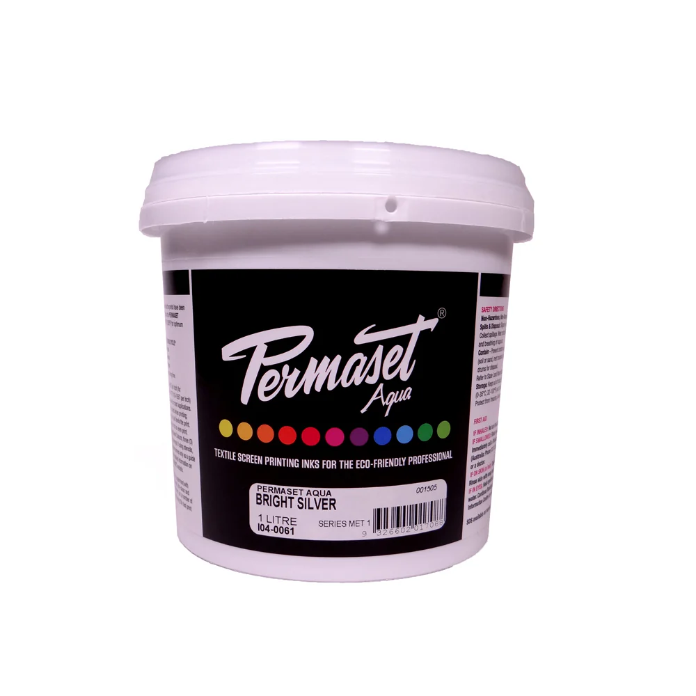 Permaset Aqua Metallic Textile Screen Printing Ink - Image 5