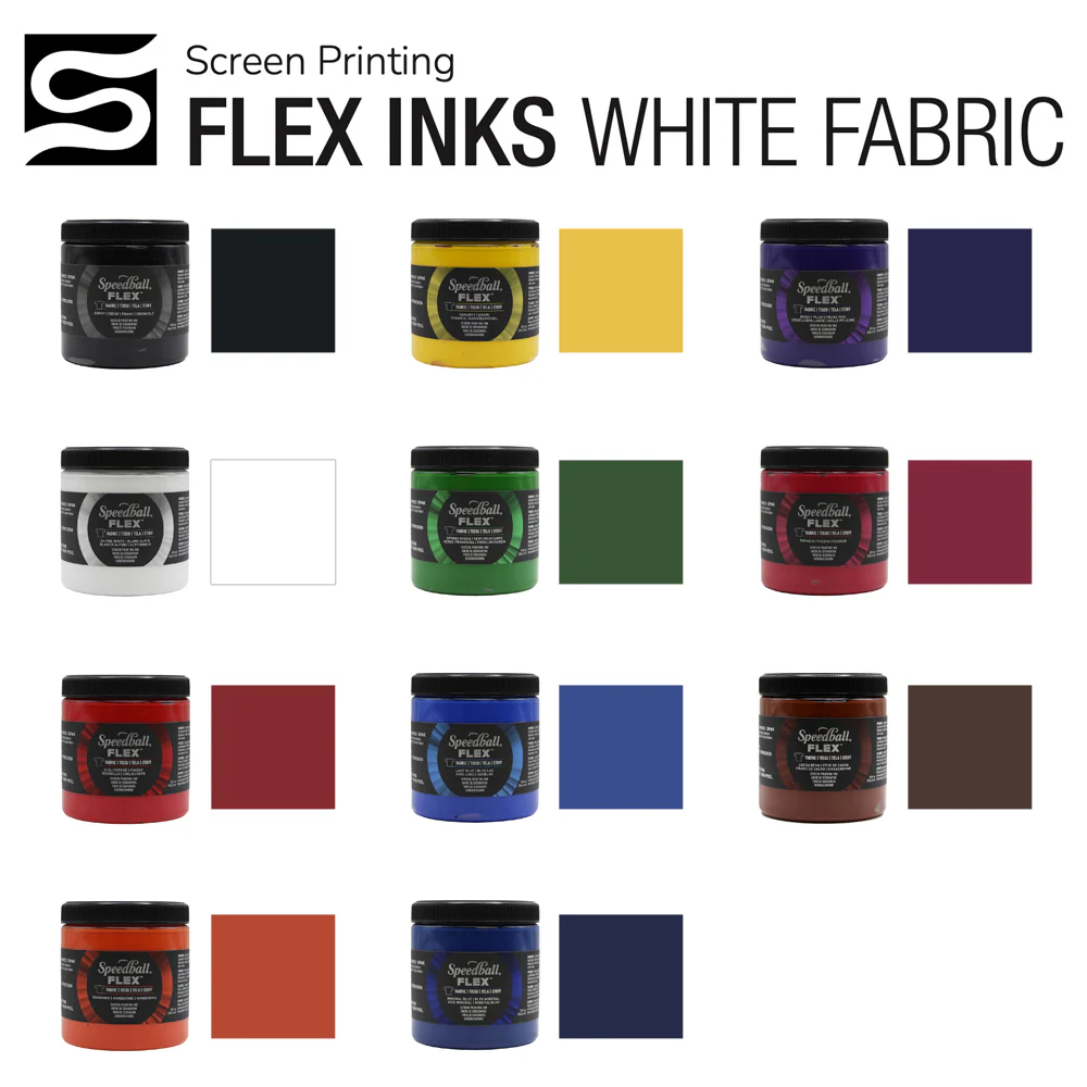 Speedball Flex™ Opaque Fabric Screen Printing Inks - Image 2