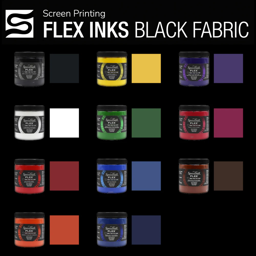 Speedball Flex™ Opaque Fabric Screen Printing Inks - Image 3